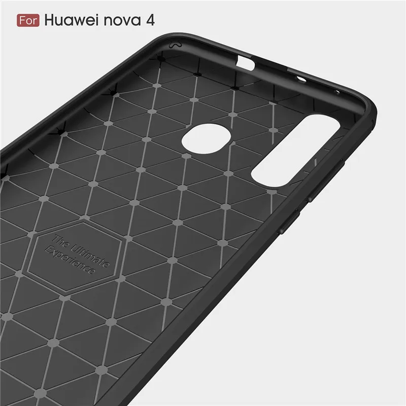 Чехол для Huawei Nova 4 противоударный силиконовый матовый Стильный чехол Nova4 чехлы