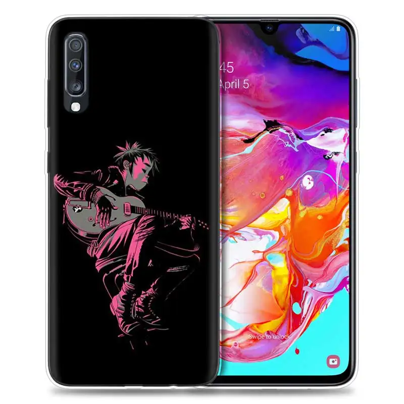 Gorillaz чехол для samsung Galaxy A50 A70 A80 A60 A40 A30 A20 A10 M30 M20 M10 A6 A8 плюс A5 A7 A9 ТПУ с рисунком из аниме чехол для телефона Capa