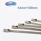 4,6 мм x 300 мм 4,6*300 мм 201 мм x 304 мм самоблокирующиеся кабельные стяжки из нержавеющей стали самоблокирующиеся стяжки для стяжек 316