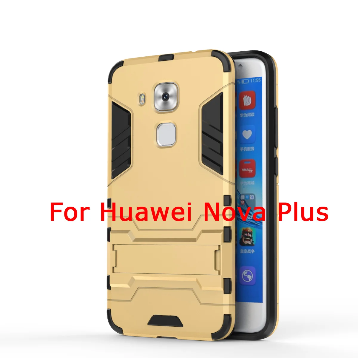 Чехол для Huawei Nova 2 2S 3 3i P Smart Plus роскошный гибридный жесткий чехол с Железным