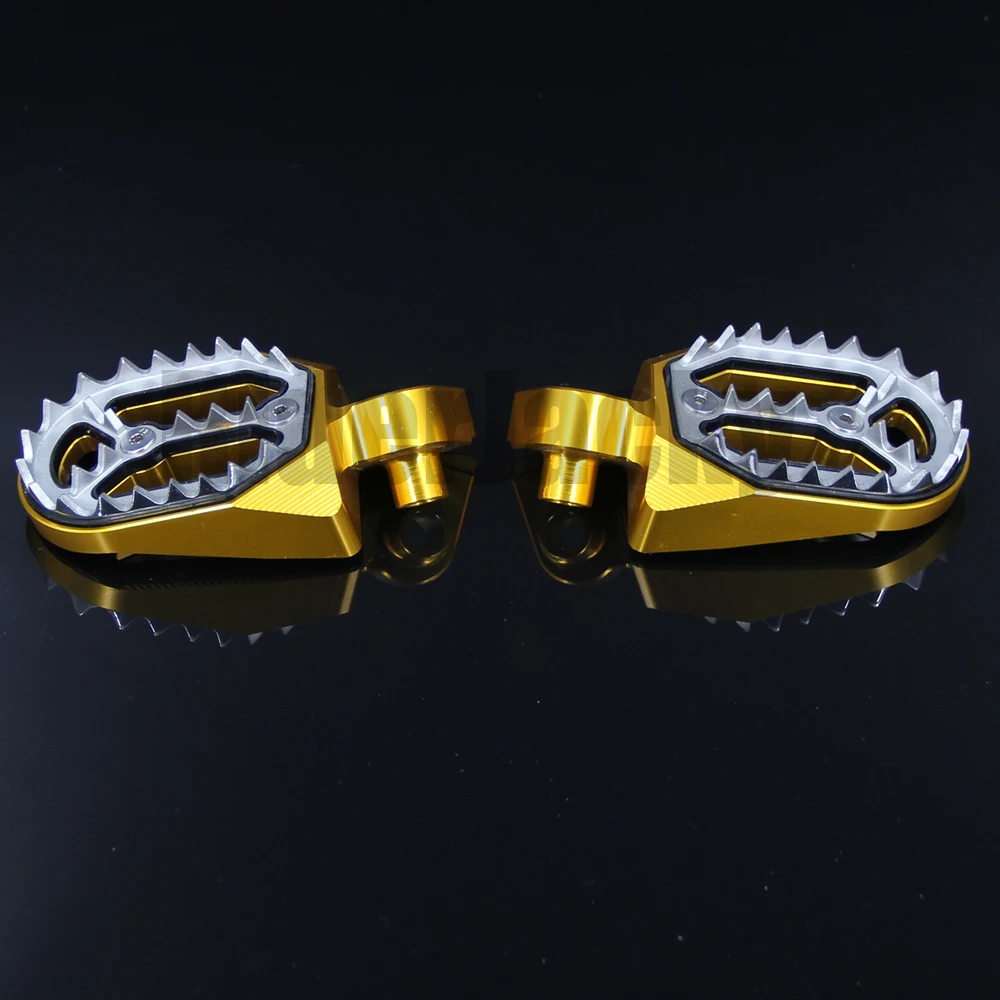 CNC Алюминиевый Золотой мотоцикл подставки для ног подножки Yamaha WR450F WR 450F 2003 2013 2004