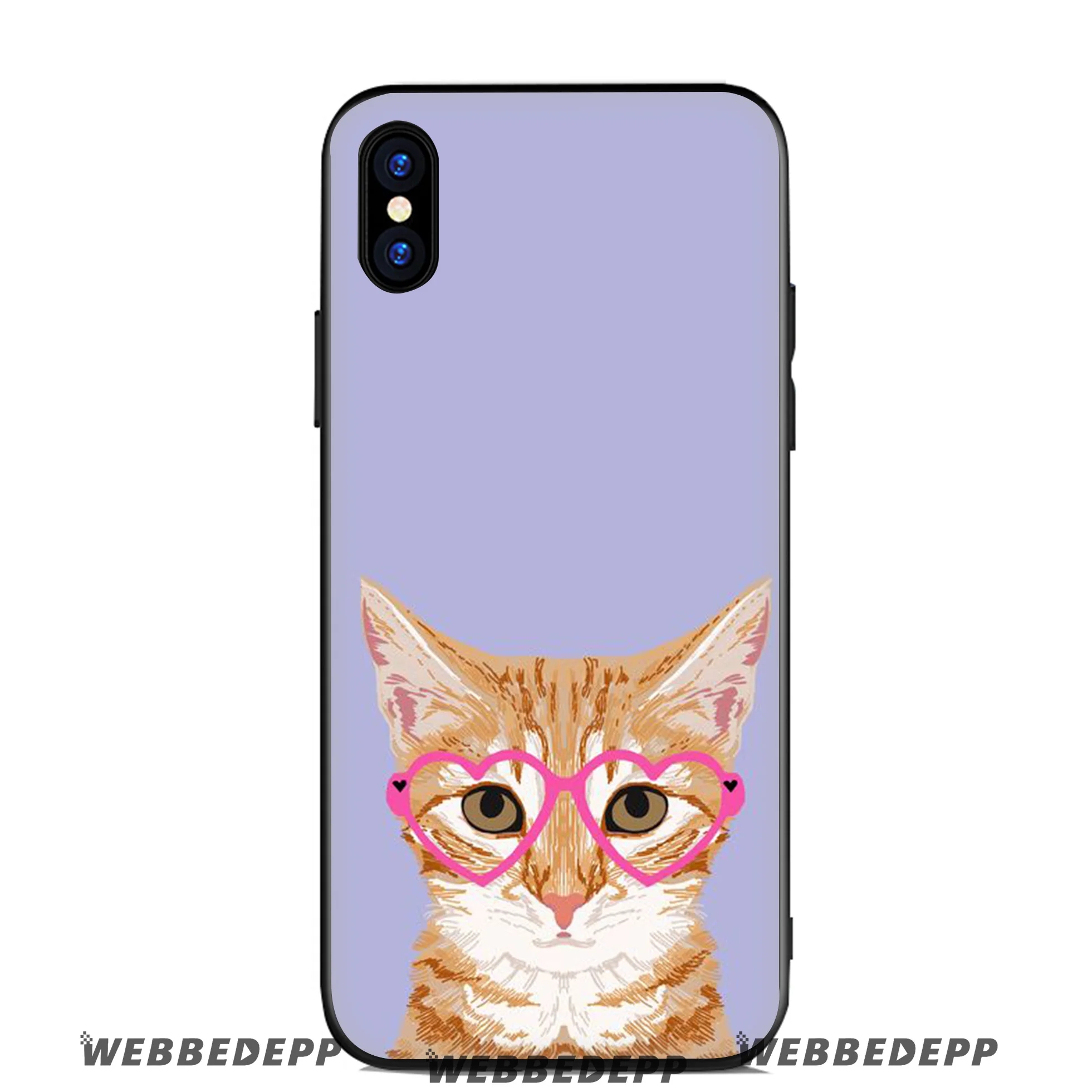 WEBBEDEPP Fat Orange Cats Soft Silicone Case for Apple iPhone 11 Pro Xr Xs Max X or 10 8 7 6 6S Plus 5 5S SE TPU |