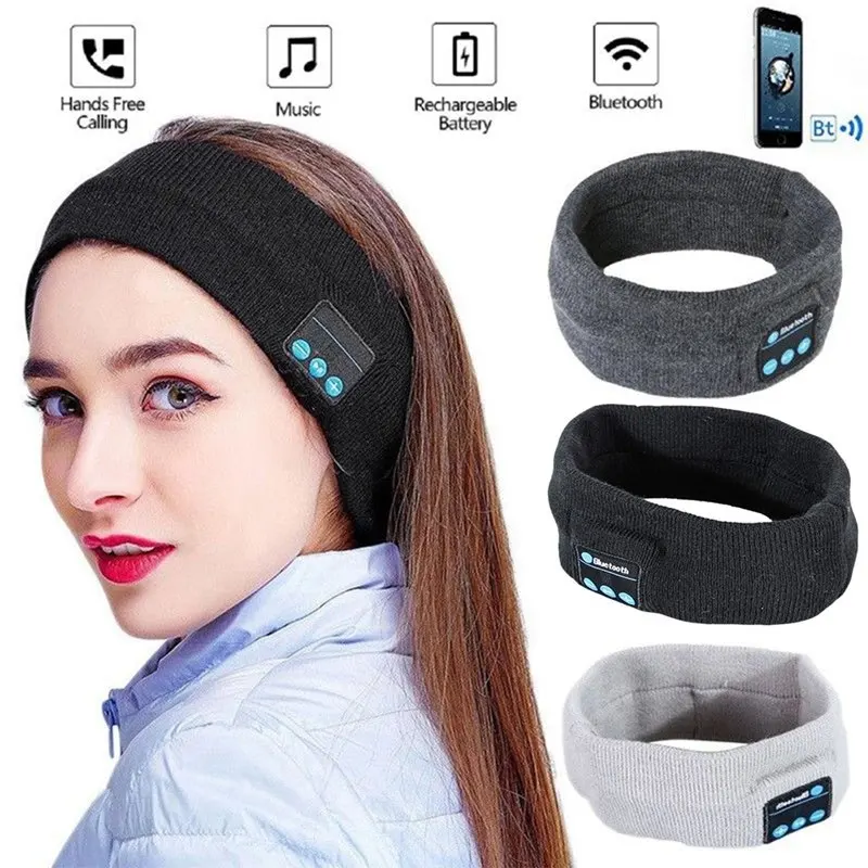 ABGN Горячие-беспроводные Bluetooth темно-серые стерео наушники гарнитура Спорт сна оголовье микрофон большой мощности