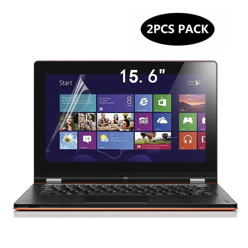 2PCS Anti-Glare Screen Protector Guard Cover Filter for 15.6&quot HP Spectre x360 Convertible Laptop 15-bl075nr |