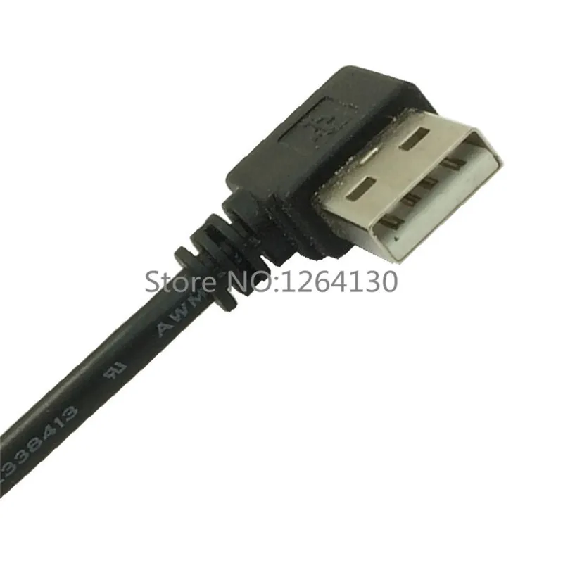 0 5 м левый Угловой USB 2 A штекер на угловой B 90 градусов кабель для принтера