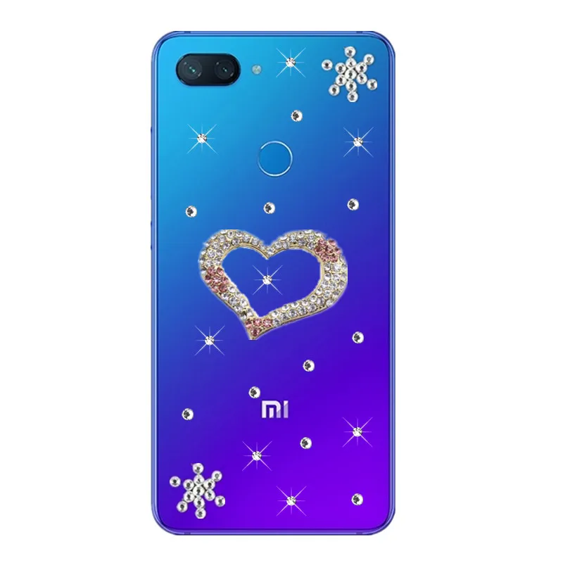 Прозрачный чехол с узором в виде сердечек для Xiaomi Mi 8 lite 5 5S A2 Mix 2S Redmi 6A 4A 6 Note 7 Pro