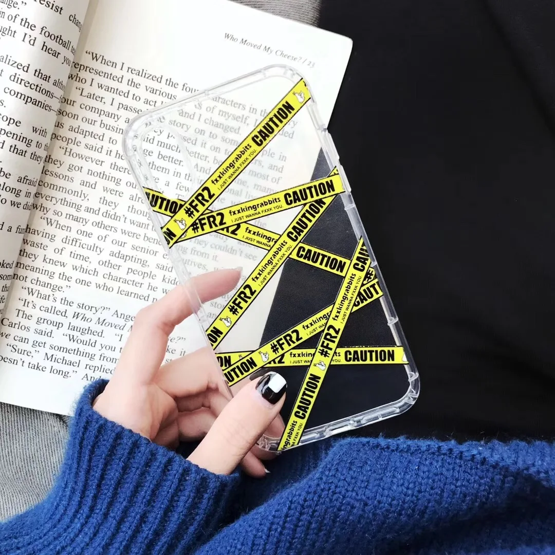 Мягкий чехол из ТПУ для iPhone 7 8 6 6s Plus X Xs Max Xr в полоску с прозрачным логотипом и