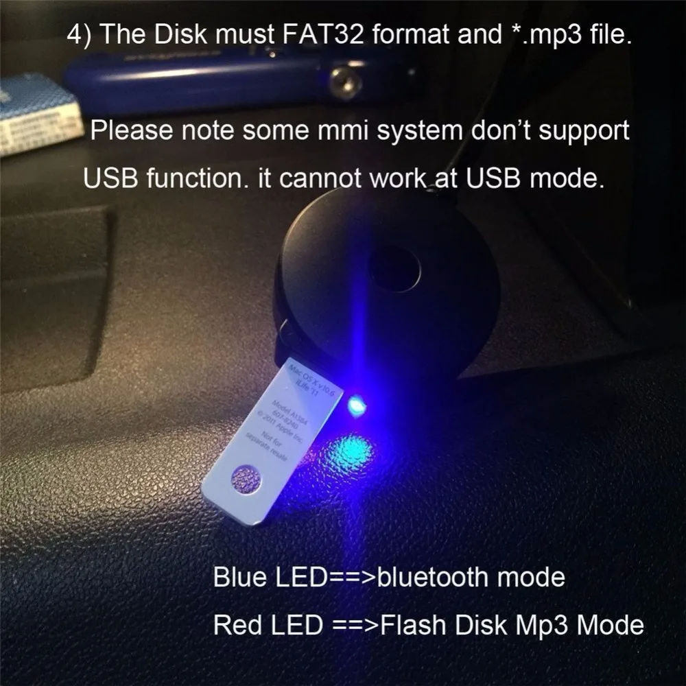 USB адаптер для музыки с Bluetooth 5 0 на MMI 2G AMI MDI аудиокабель + кабель Aud i A3 A4 A5 A6 A8 Q7 S4