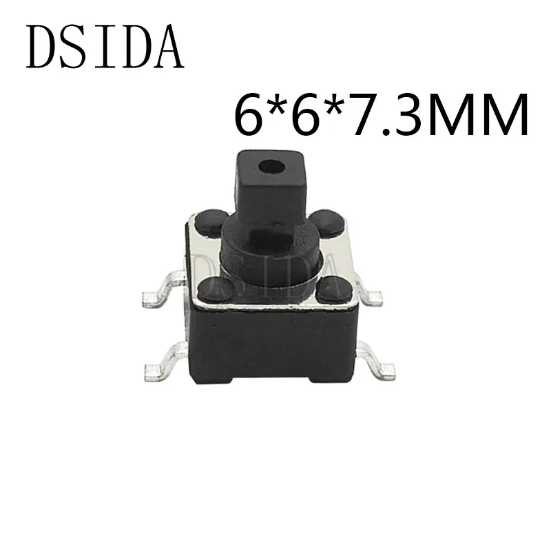 20 шт./лот SMD переключатель 6*6*7 3 мм 4 контактный тактовый Кнопочный