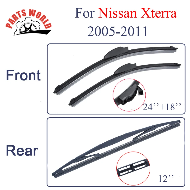 Передние и задние щетки стеклоочистителя для Nissan Xterra 2005 2011 автомобильные