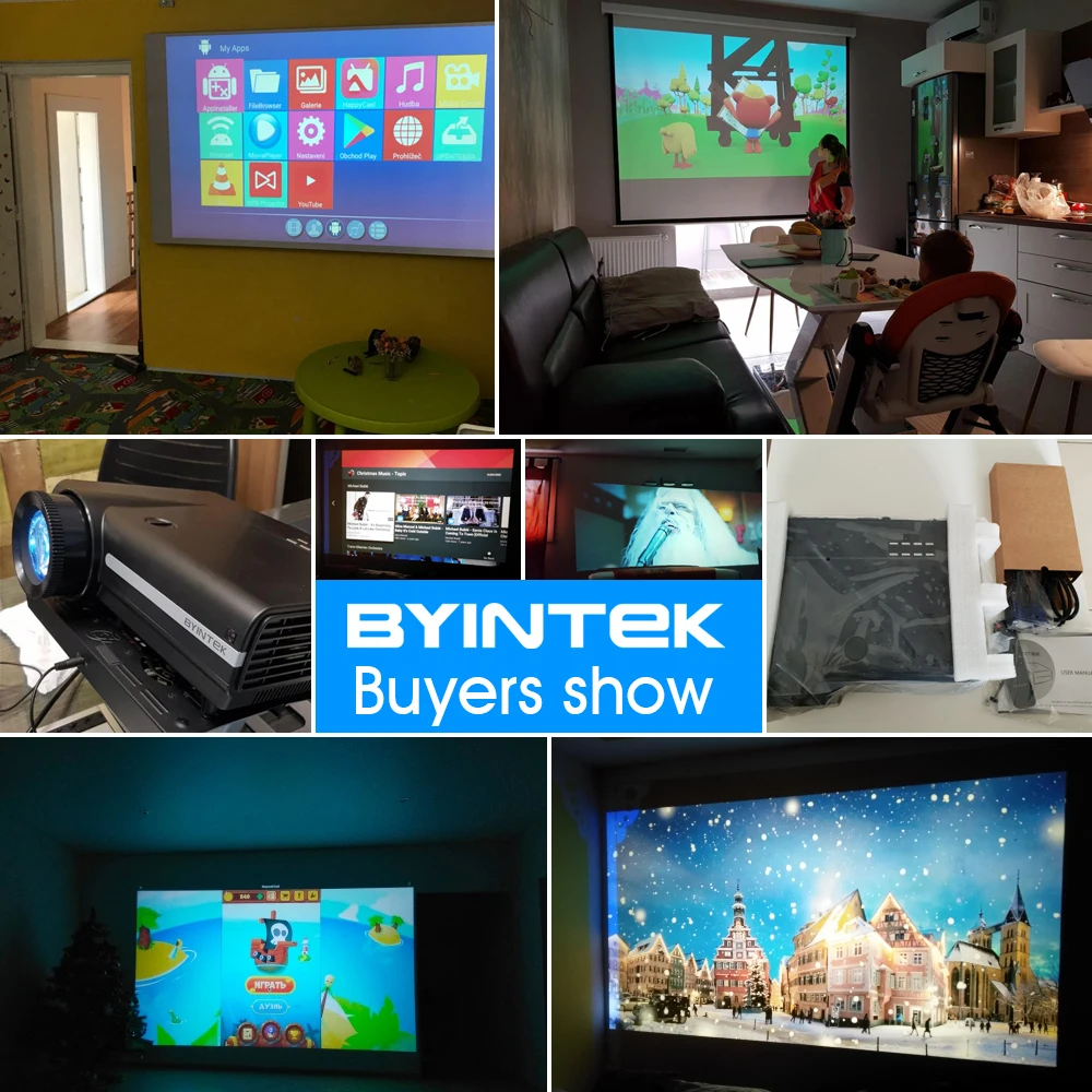 BYINTEK MOON BT96Plus голограмма 200 дюймов LED видео HD проектор для домашнего кинотеатра Full HD 1080P для Netflix