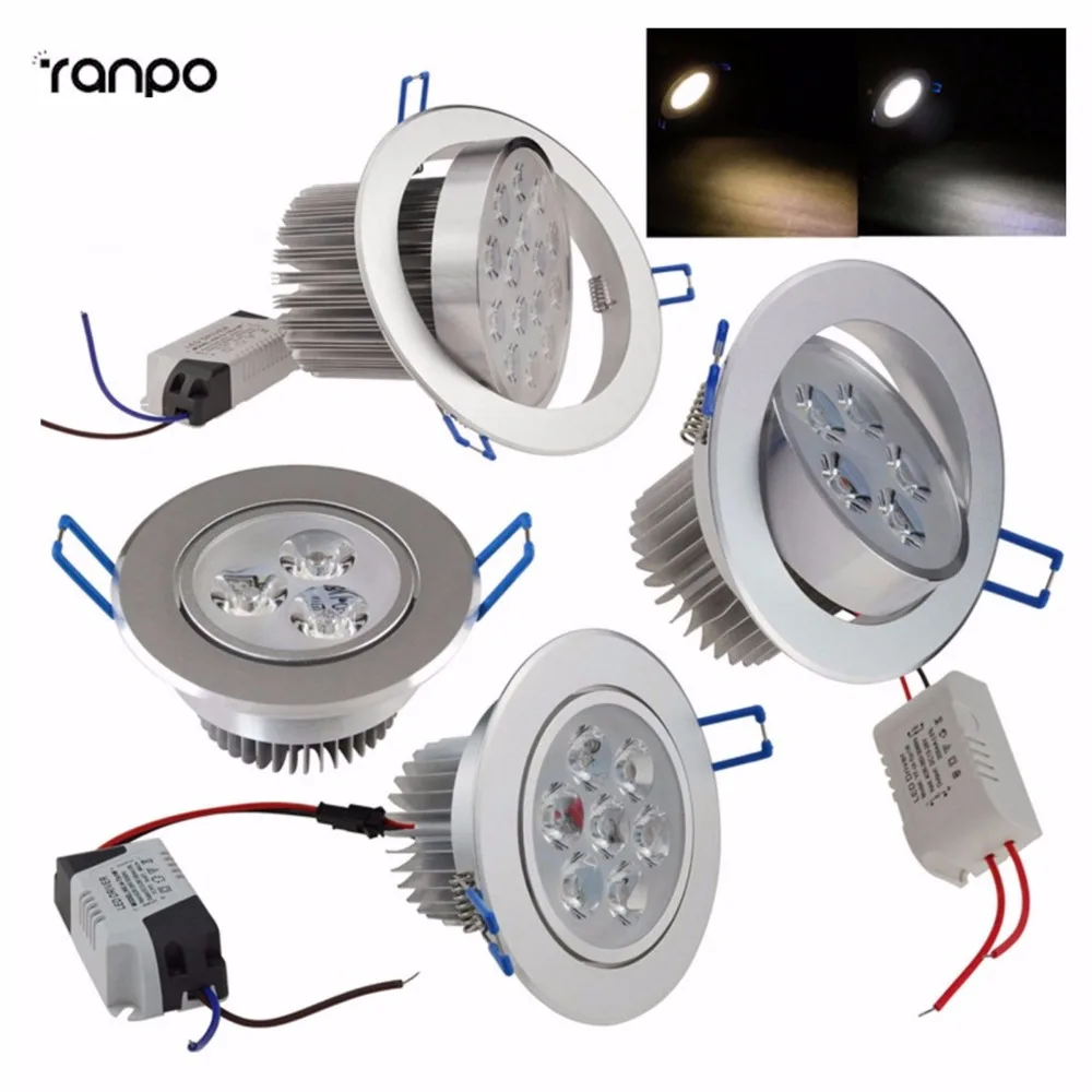 Высокое качество 1 шт. нерегулируемая яркость светодиодный встраиваемые