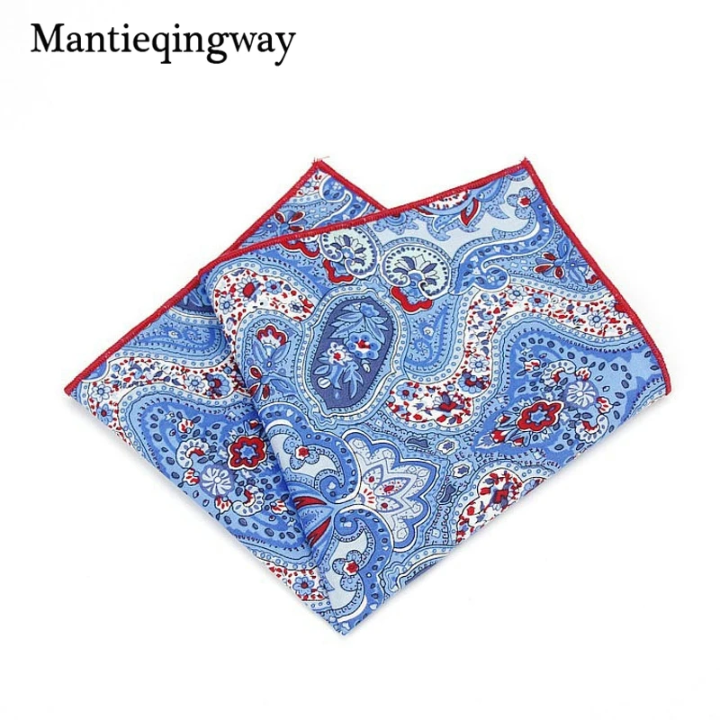 Mantieqingway кешью цветы мужские Бизнес нагрудные платки модные брендовые хлопковые