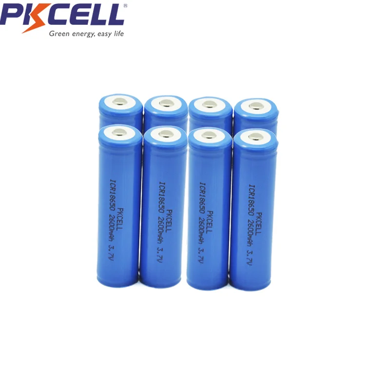 8 шт ICR18650 3 7 V Li Ion Перезаряжаемые Батарея li ion v батареи 2600 мАч 18650 batteria Топ на