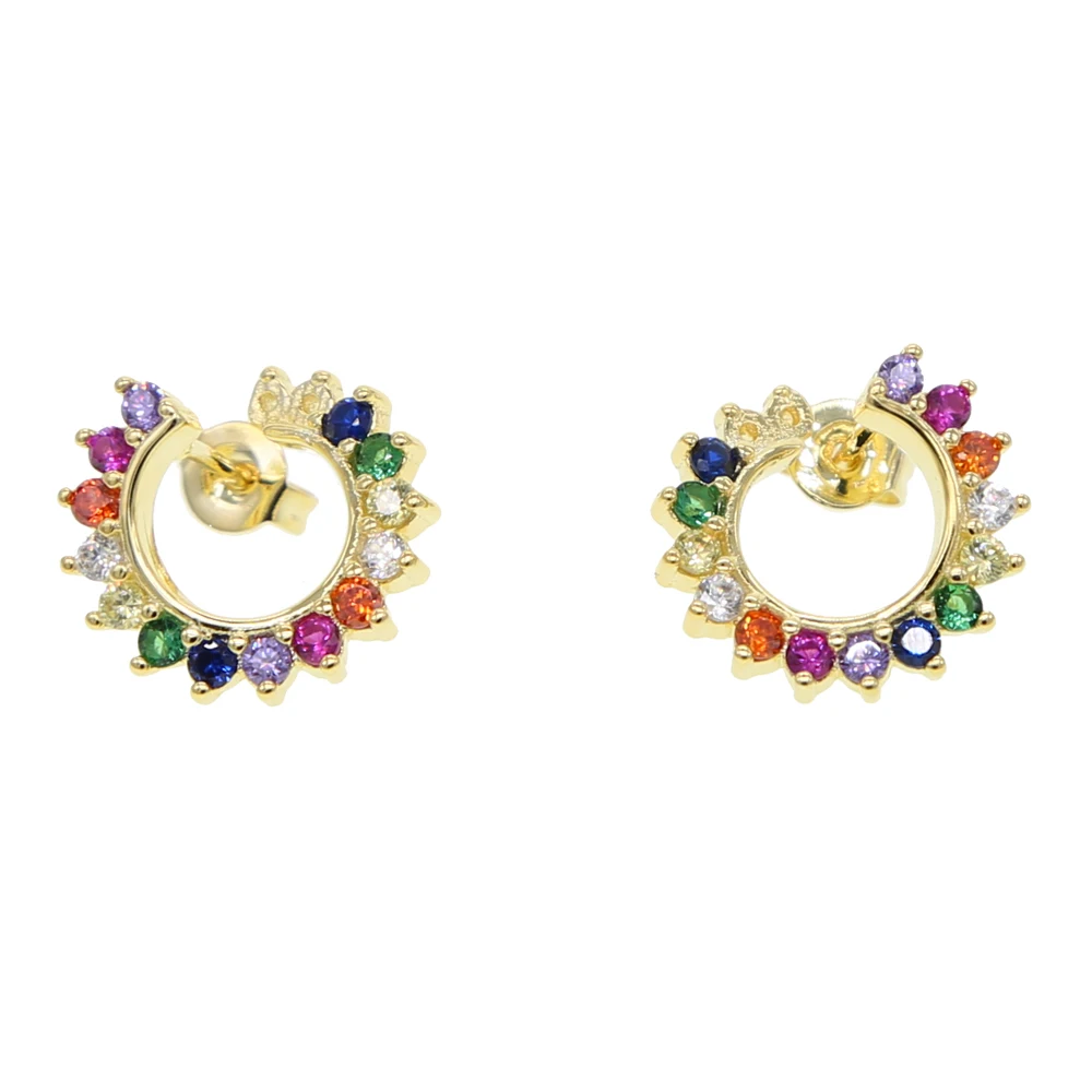 Оптовая продажа Новое поступление серьги-кольца sun цветок для девушек