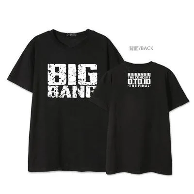 Kpop Bigbang G Dragon MADE concert Мужская и женская футболка с короткими рукавами весенние