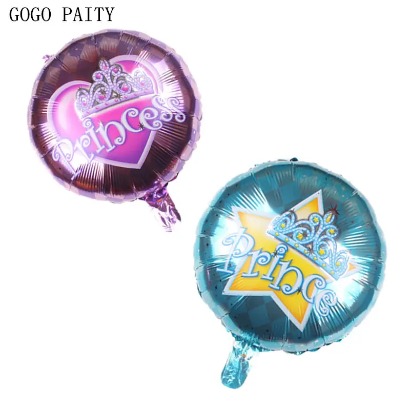 GOGO PAITY Новый 18 дюймовый круглый алюминиевый воздушный шар с короной украшение для