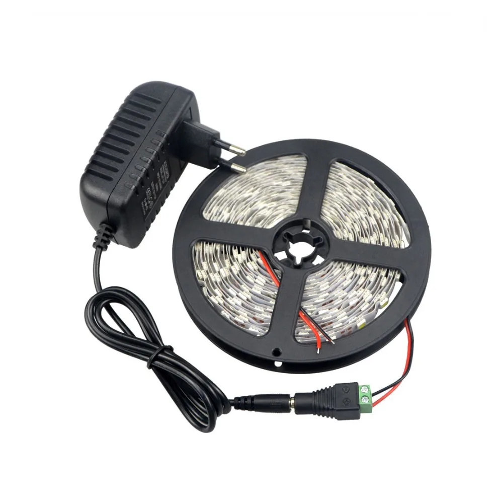 5M AC/DC 12V 5630 SMD Светодиодные ленты светильник затягивающая лента лампа Гибкая 3A
