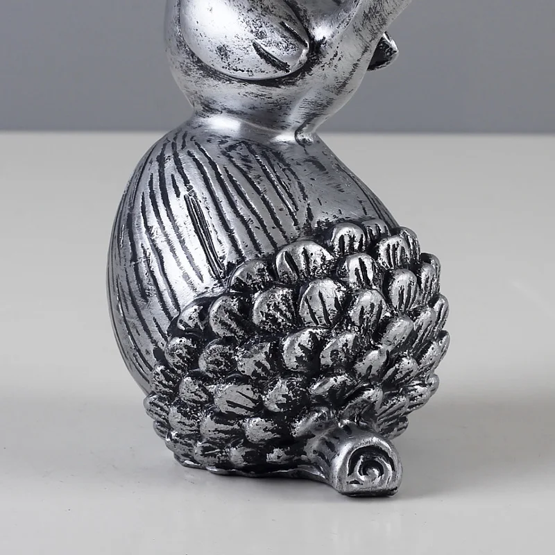 Антикварная Серебряная сосна птица украшения для дома шкаф телевизора украшение