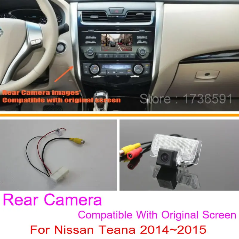 Для Nissan Teana 2014 ~ 2015 / RCA и совместимый оригинальный экран/комплекты камер заднего
