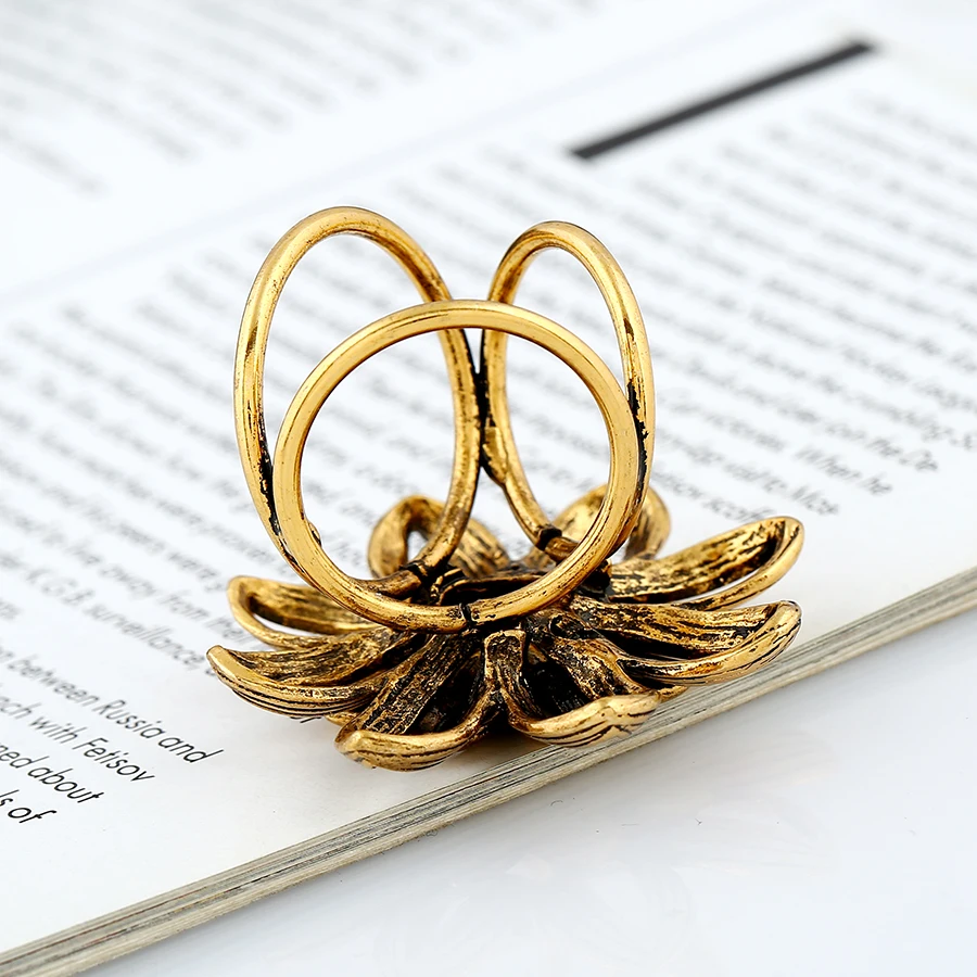 Женская Винтажная брошь-застежка для шарфа в форме цветка | Украшения и