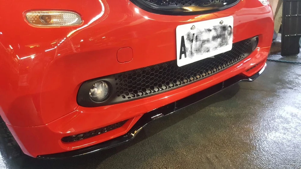 Для Benz Smart Fortwo 453 Неокрашенная передняя задняя боковая юбка для губ переднее