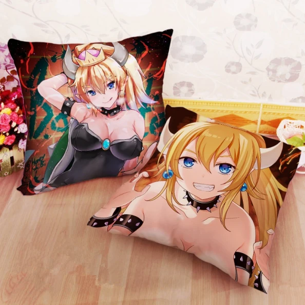 Аниме игра Bowsette Bowser декоративный чехол для дивана подушка сиденья автомобиля 35x35