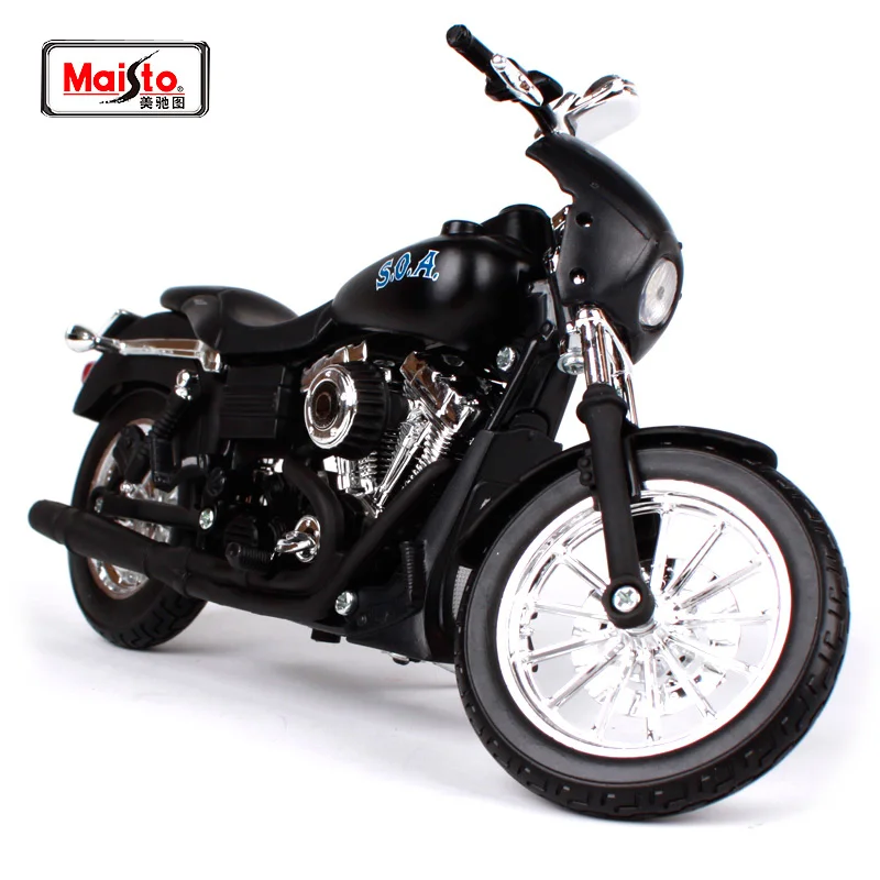 Maisto 1:12 2006 H D FXDBI Dyna Street Bob ALEX TIG TRAGER SONS OF anarchia мотоцикл литья под давлением