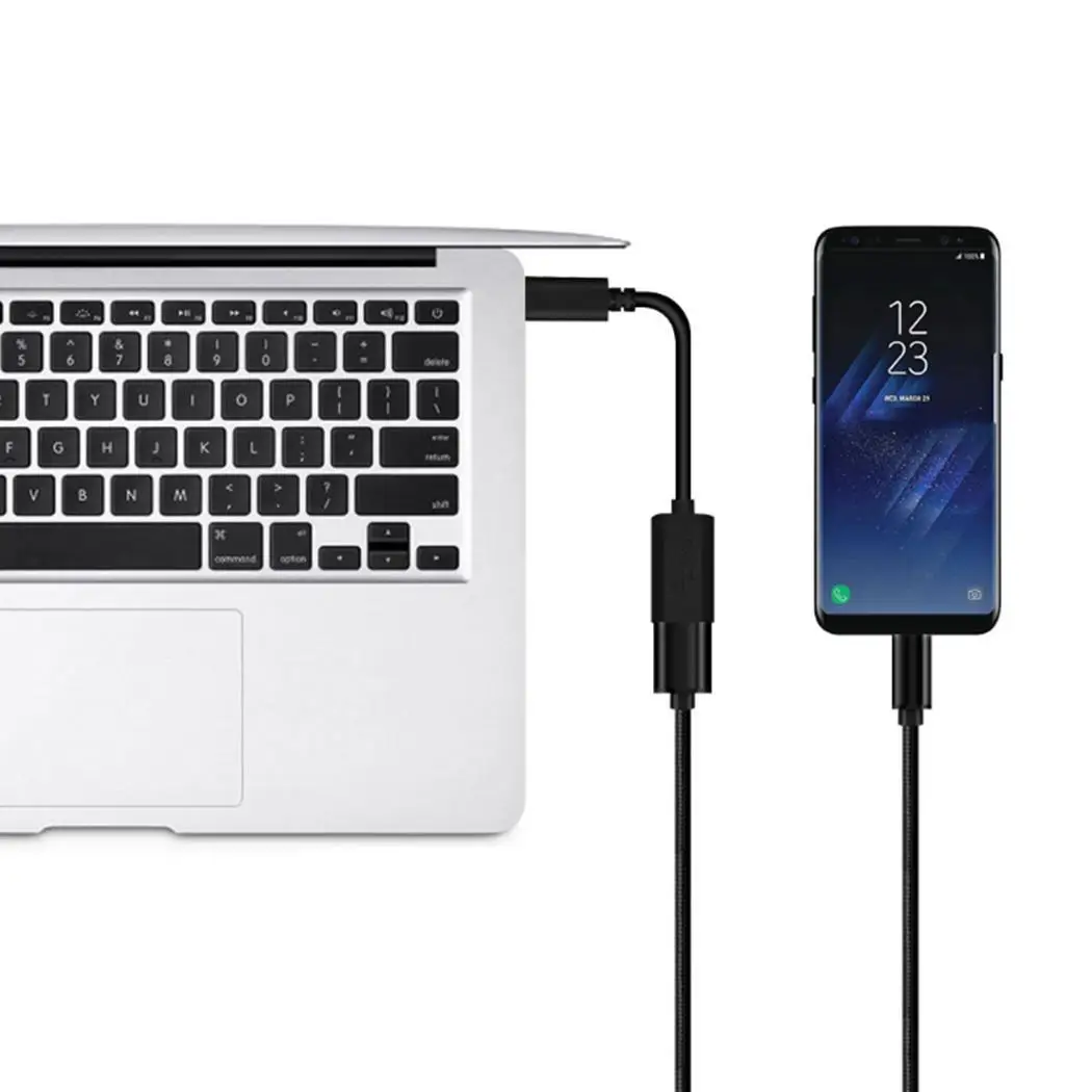 Кабель адаптер Type C OTG USB 3 1 Male To 2 0 A Female Data Cord Adapter 20 см|Переходники и адаптеры| |