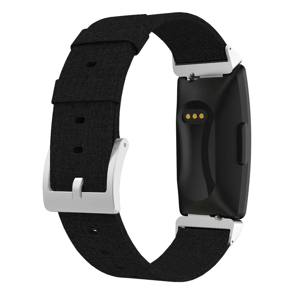 Watch Bands For Fitbit Inspire/Inspire HR Heart Fitness Tracker Classic Canvas Straps With Metal Connector Replacement Wristband |
