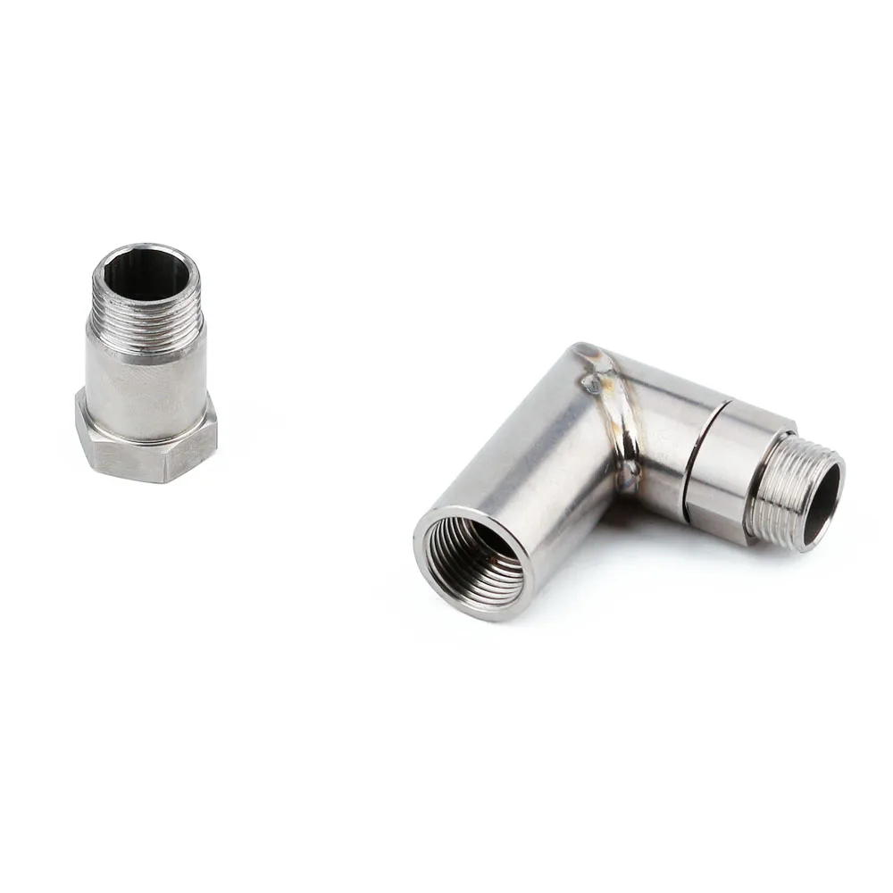 Cnspeed автомобиль O2 кислорода Сенсор угловой удлинитель разделитель 90 градусов 02