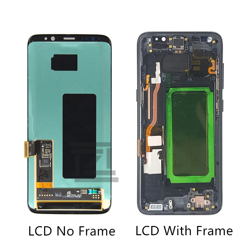 Для samsung Galaxy S8 lcd g950 s8 plus g955 кодирующий преобразователь сенсорного экрана в сборе с рамкой s8 дисплей Замена Ремонт Запчасти
