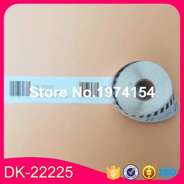 10 рулонов совместимый с Brother DK 22225 Ten 38x30 48 м непрерывная этикетка для QL570 2225