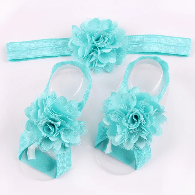 1 комплект розничная продажа головная повязка с цветком для новорожденного