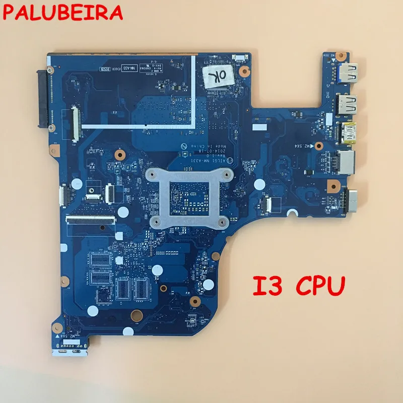 PALUBEIRA для Lenovo G70-80 G70-70 Z70-80 Z70-70 AILG1 NM-A331 с I3 ЦПУ материнская плата ноутбука DDR3 100%