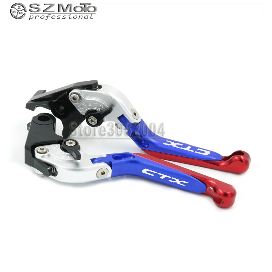 

For HONDA CTX 700/750 CTX700 CTX750 2012-2015 Aluminum Motorcycle Folding Extendable Adjustable Brakes Clutch Levers With LOGO