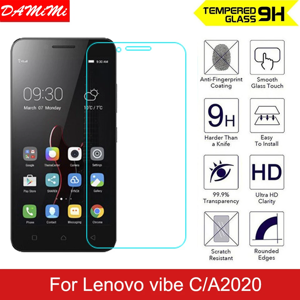 Закаленное Стекло для lenovo Vibe C A2020 царапинам Экран протектор 2020 ультра тонкий
