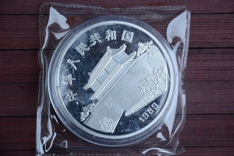 

Rare 999 Shanghai Mint 5oz Silver Coin,snake,1989,free shipping