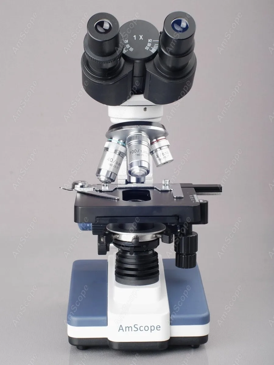 Бинокулярный составной Микроскоп AmScope поставляет 40X 2000X светодиодный