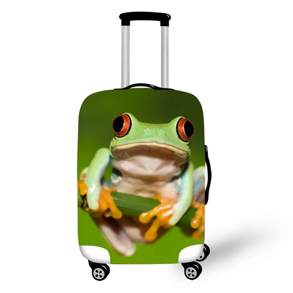 3D лягушки и рыбы шаблон печати путешествия защитный чехол на чемодан стрейч
