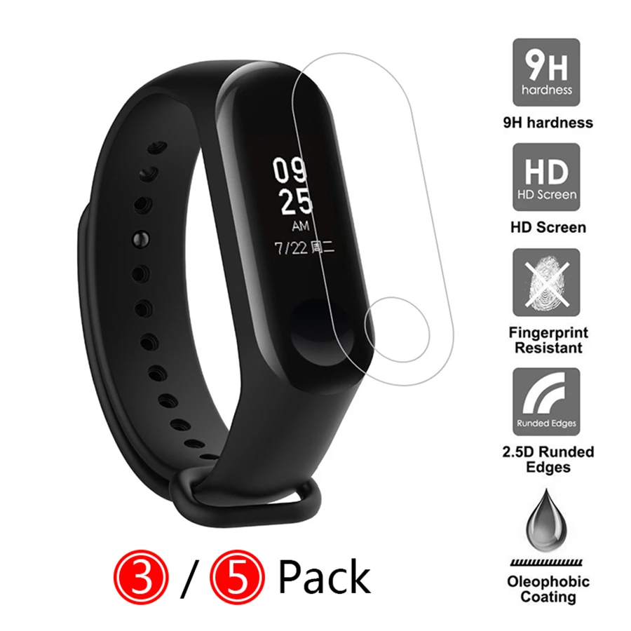 Защитная пленка для Xiaomi Band 3 2 браслет смарт часов мягкий полноэкранный чехол Mi не