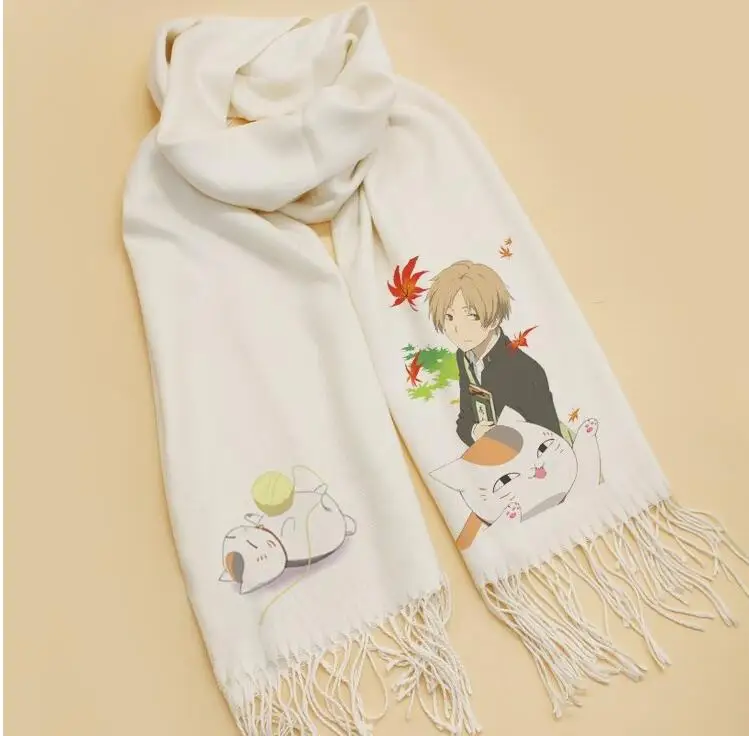 Индивидуальный заказ natsume yuujinchou шарфы шарф Косплей мягкий белый теплый милый