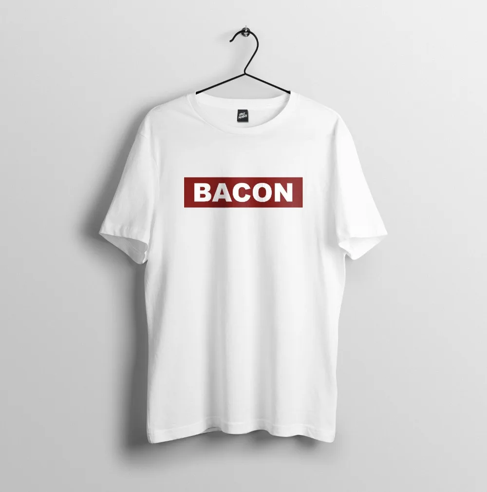 Футболка Bacon-забавный подарок-мужская футболка унисекс из 100% хлопка для всей