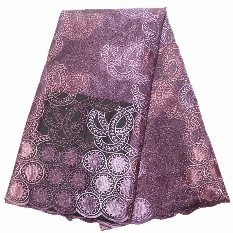 

Wholesales 5yards/lot african net lace fabric , nigerian lace fabric high quality french lace for wedding dress free shipping