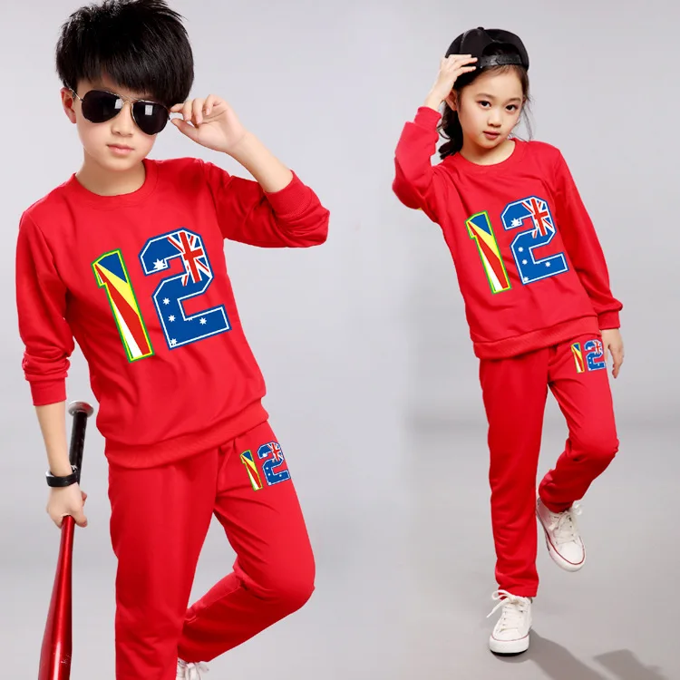 Girls Clothing Set Kids Tracksuit Long Sleeve Shirts+Pants Boys Sports Suits 2017 Spring Autumn Sweatshirt Children Clothes | Детская