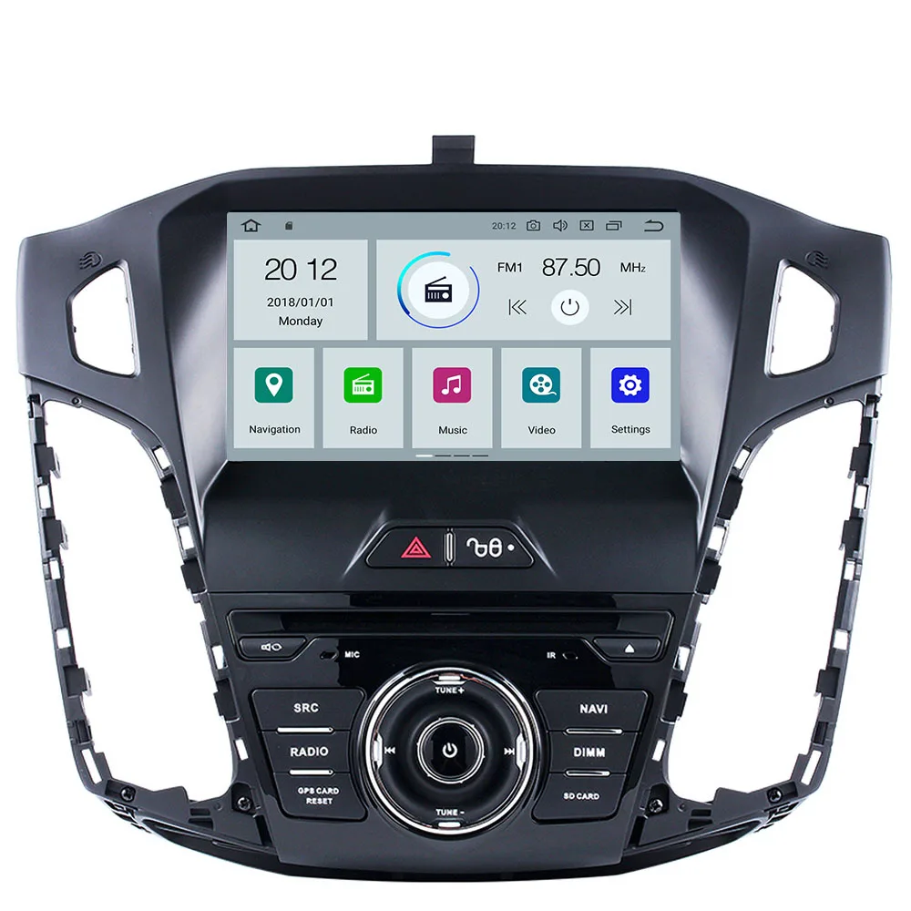 Android 9 0 gps навигации автомобиля DVD плеер для Ford Focus 2011 2012 2014 автомобилей радио Авто