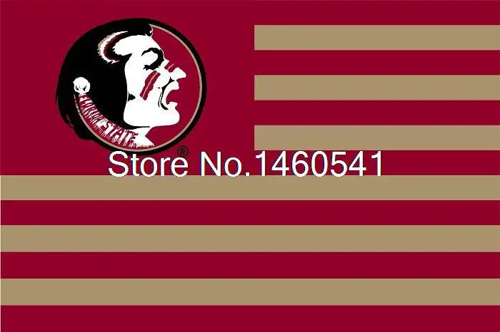 Florida State Seminoles with Modified US Flag 3ft x 5ft Polyester NCAA Banner Flying Size No.4 144* 96cm Custom flag|flag jack|flag hookflag backpack