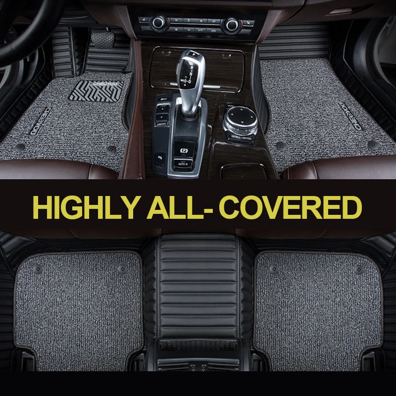 5D Custom fit ПВХ кожаные водонепроницаемые автомобильные коврики для всех покрытых