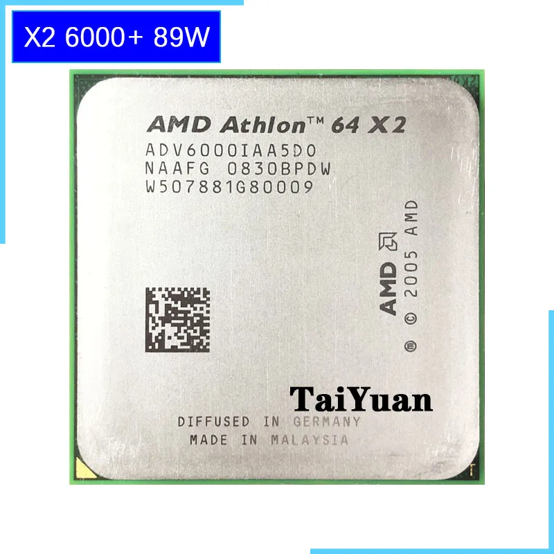 Двухъядерный процессор AMD Athlon X2 6000 + 3 1 ГГц ADV6000IAA5DO Socket AM2|Процессоры| |
