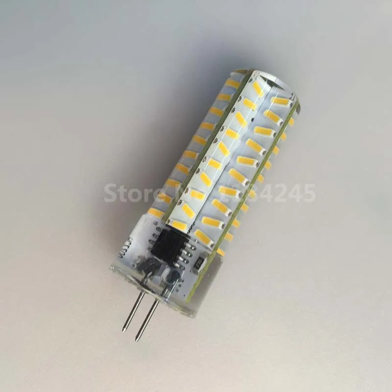 Диммируемые Светодиодные лампы G4 4014 SMD 8 Вт 80 светодиодов 220 В переменного тока 50%